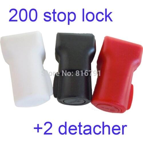 Free DHL Fedex 202pcs Retail Security Shop Stop Lock Detachers Stem Peg Display Hooks Anti-theft Anti Sweep Stoplock Pick