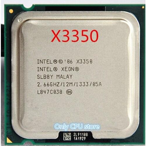 Free shipping X3350 CPU Processor (2.66Ghz/ 12M /95W) Socket 775 Desktop CPU scrattered pieces