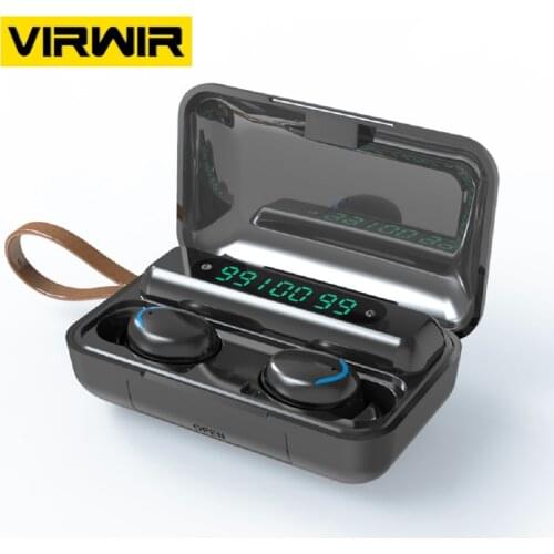 TWS Wireless Earphones Bluetooth Earphones 5.0 9D Bass Stereo Waterproof Earbuds Handsfree Headset With Microphone Charging Case