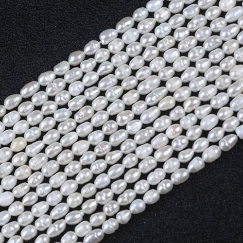 Cheap 4-5mm C Grade Rice Freshwater Pearl Bead Strand