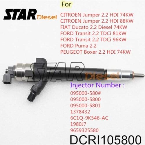 STAR diesel Injector Nozzle DCRI105800 095000-5800 095000-5801 095000-580# 1378432 6C1Q-9K546-AC 1980J7 9659325580 Auto Kits