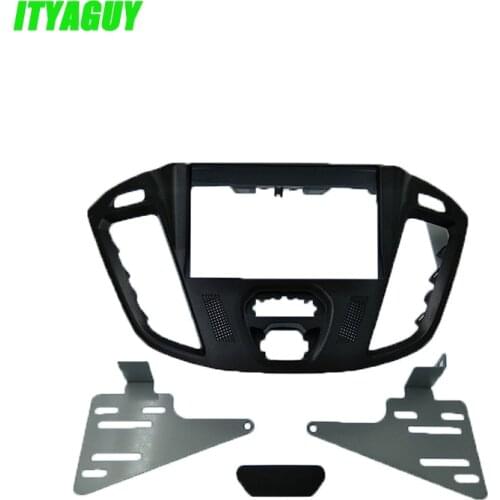ITYAGUY Car Covers Dash Frame Radio Fascia for Transit Custom 2013 2DIN Stereo Panel kit CD Trim Installation