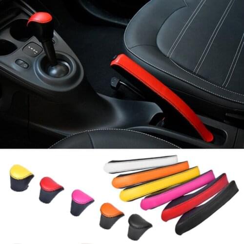Auto Gear lever Handbrake cover For Mercedes new smart fortwo Forfour 453 car interior trim accessories modification