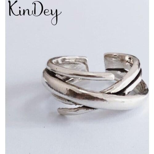 Summer Beach Vacation Multi-layer Chains Rings for Women Adjustable Finger Ring Charm Jewellery Wholesale Gifts