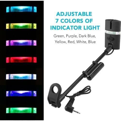Lixada Fishing Swinger Set Carp Fishing Bite Indicator Swinger Digital Fishing Alarm LED Bite Indicator Illuminated Swinger