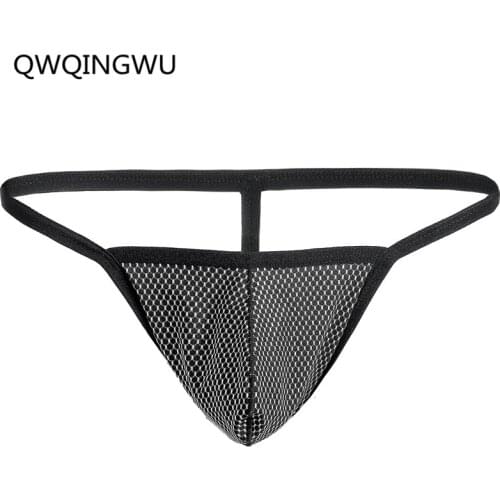 Men Sexy Underwear Low Waist Briefs Bikini G-string Thong Jocks Tanga Underwear Shorts Exotic T-back Briefs Thongs Underpants