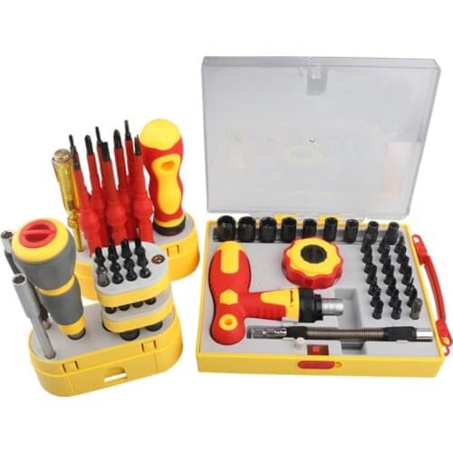 Insulated Screwdriver Set Screw Driver Bit Magnetic Phillips Slotted Screwdrivers Screw Holder For Electrician Hand Tools