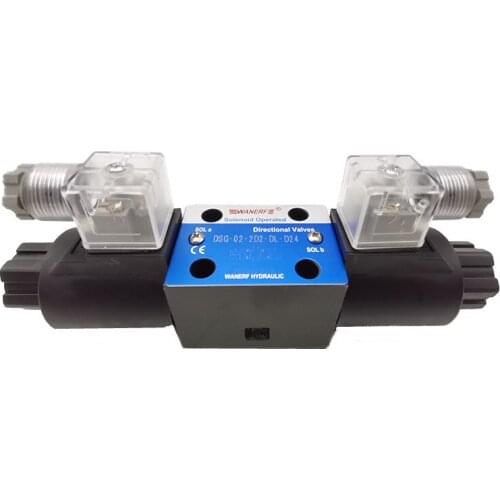 WANERF Solenoid Operated Directional Valves DSG-02-2D2-DL-R220 DSG-02-2D2-DL-D24 DSG-02-2D2-DL-A110 Hydraulic Valve