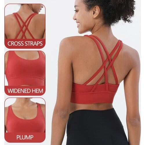 Nylon Top Women Bra Sexi Top Woman Breathable Underwear Womens Fitness Yoga Sports Bra For Women Gym 10 Colors