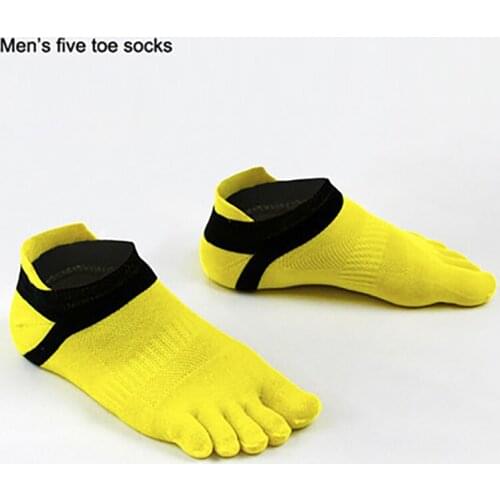 Five-finger Socks Mens Colorful Cotton Socks Summer Thin Section Mesh Short Tube Breathable Deodorant Five-toe Socks Men Socks