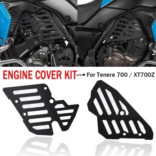 NEW Engine Cover Guard Motor Protective Cover Throttle Cam Protector Crap Flap For Yamaha Tenere 700 Tenere700 XTZ700 T7 XT700Z