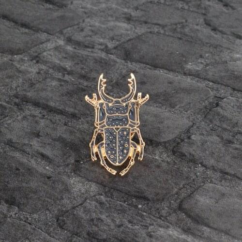 2019 New Cartoon Creative Animals Heavenly Beetle Scorpion Badge Enamel Alloy Brooch Denim Jacket Collar Needle Jewelry Gift