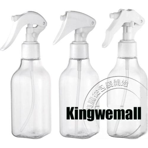 300pcs/lot wholesale New 200ml Empty Perfume Cosmetic Atomizers Sprayer Plastic Spray Square Bottles, clear spray bottle 200cc
