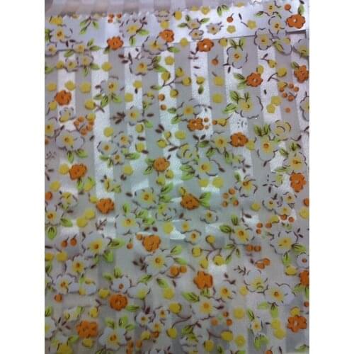 CS 58 Rural Fresh Hand Embroidered Floral Shade Sheer Voile Door Cafe Kitchen Curtain fabric lace Curtain fabrics custom diy