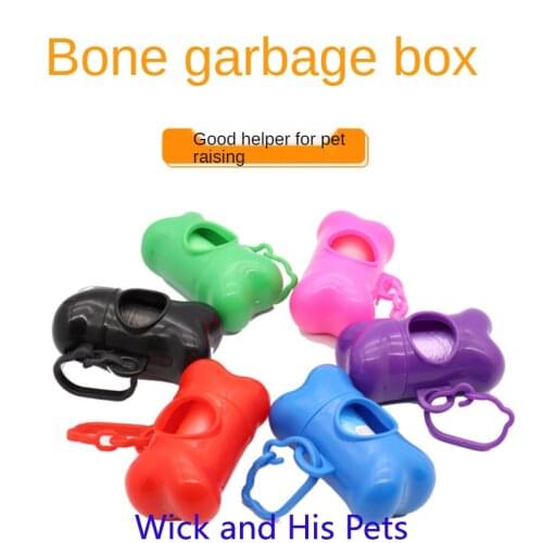 Pet Cleaning Products Cat and Dog Toilet Bag Bone Garbage Box Toilet Cleaning Supplies Dog Products Cat Supplies for Dogs Cats