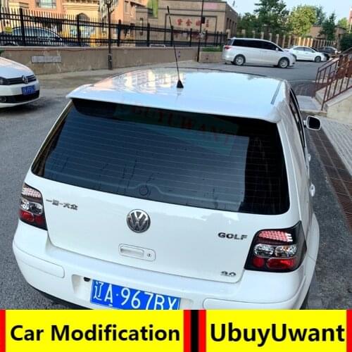 UBUYUWANT For Volkswage Golf 4 IV MK4 2003-2006 ABS Spoiler Rear Trunk Car Tail Wing Decoration For Golf4 Golf Iv 4 Spoiler