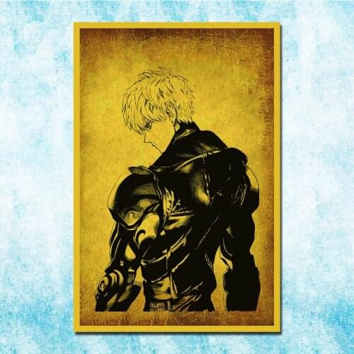 Vintage Japanese One Punch Man Art Silk Poster Canvas Retro Print For Home Room Decor Decoration-022