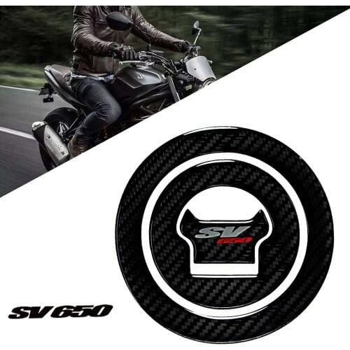 Motorcycle Fuel Gas Cap Cover 3D Carbon Fiber Sticker Protection For Suzuki SV650 SV 650 1999 2000 2001 2002