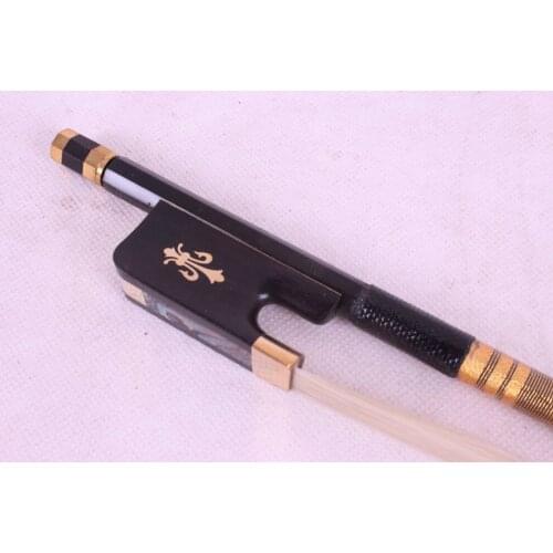1 pcs new 51 # 4/4 cello bow black Round Stick French Style Parisian FLOWER 51