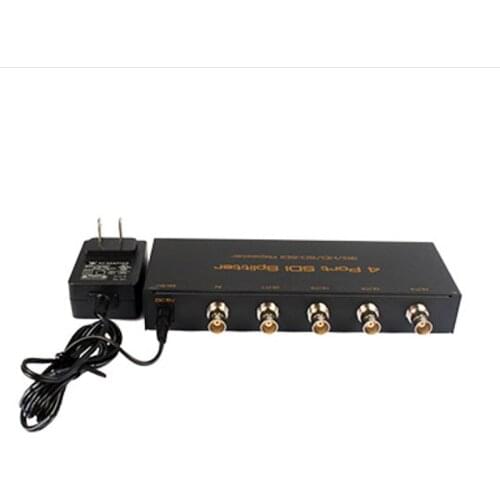 1 input 4 output HD 3G SD SDI Splitter 1x4 SDI Repeater 1080P 60Hz for CCTV system