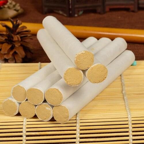10Pcs Moxibustion Rolls Pure Moxa Stick Traditional Chinese Herbal Medicine Acupuncture Massage Therapy Warm Body Relieve Pain
