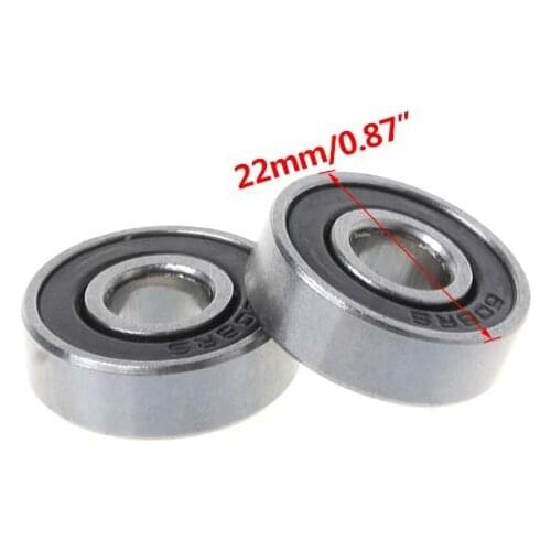 10 Pcs Bike Skateboard Scooter Ball Roller Bearing Skate Spare Parts Groefkogellagers 8 x 22 x 7 mm-608ZZ/608RS