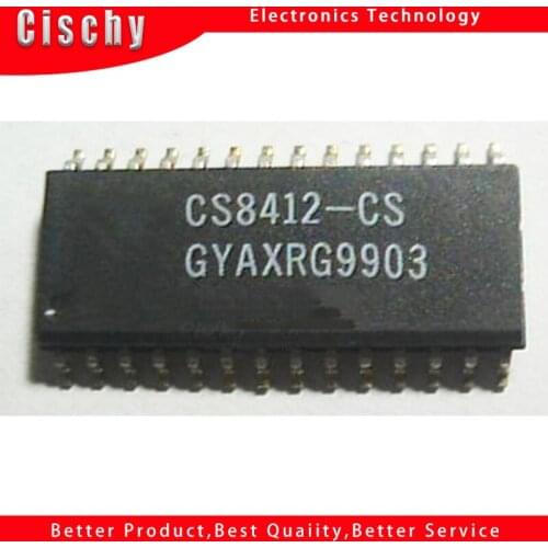 2pcs/lot CS8412-CS CS8412CS CS8412 8412 SOP-28 In Stock