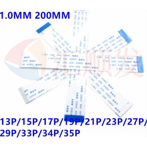200pcs! 1.MM 60MM FFC/FPC flat soft line FFC connection line electronic line 6CM 13P/15P/17P/19P/21P/23P/27P/29P/33P/34P/35P