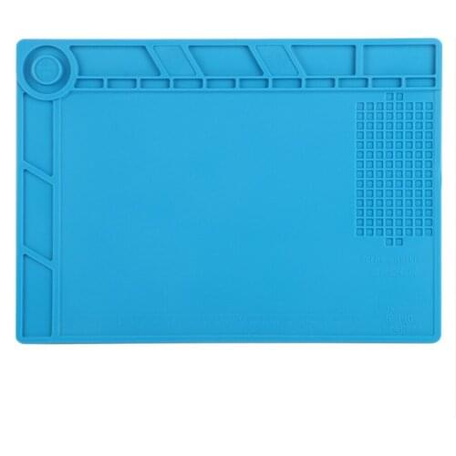 35x25cm Mat Heat Insulation Silicone Pad Desk Working Maintenance Platform With Magnetic Section For BGA Sold Soldering Repair