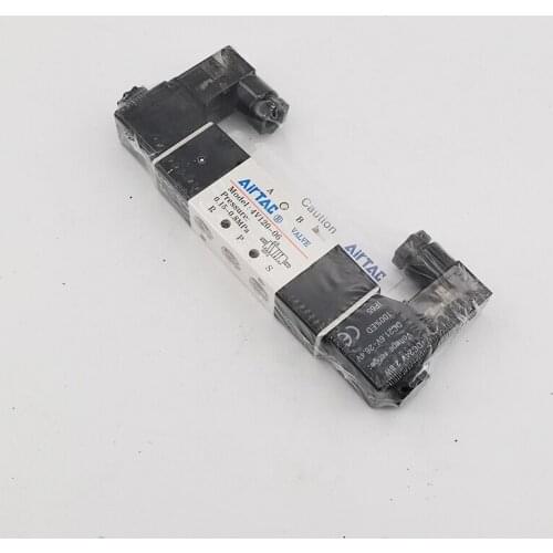 5 way pneumatic solenoid valve 4V120-06A / AC220V 1/8" port double solenoid Airtac air control valve 0.15~0.8Mpa