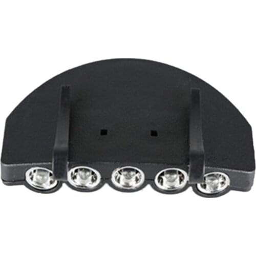 5 LED Super Bright Cap Light Headlight Head Flashlight Head Cap Hat Light Clip On Light Fishing Head Lamp