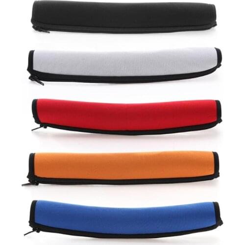 ALLOYSEED Neoprene Zipper Headband Cover Case For Audio Technica ATH-MSR7 M50X M40X M30X Headphone Replacement Head Band Cushion