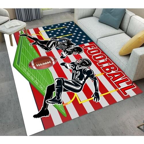 American Flag Football Sports Area Rugs and Carpets For Home Living Room Bedroom Soft Carpet kitchen Rug Rectangle Floor Mats