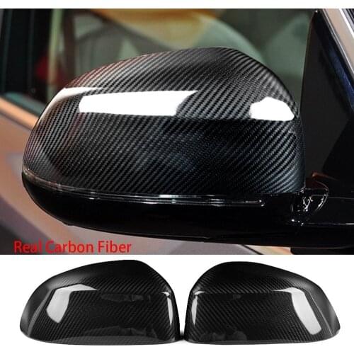 Carbon Fiber Side Rearview Mirror Cover Cap 2014-18 for BMW X3 E83 X4 F26 X5 F15