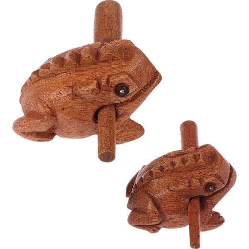 Wooden Lucky Frog Toy Animal Money Frog Clackers Kids Musical Instrument Percussion Toy Gift Children Toys Gift