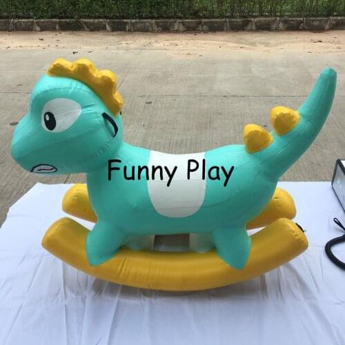 Kids inflatable rocking horse model baby toys inflatable jumping dinosaur unicorn horse for sale