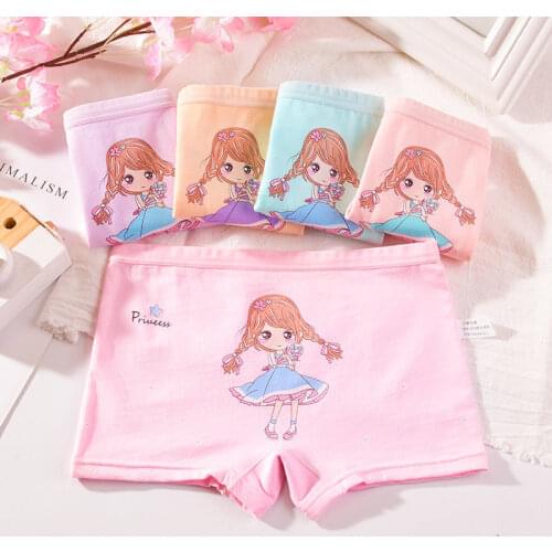 Kids Girls Underwear Cotton Soft Children Boxer Briefs Breathable Panties Baby Girls Underpants