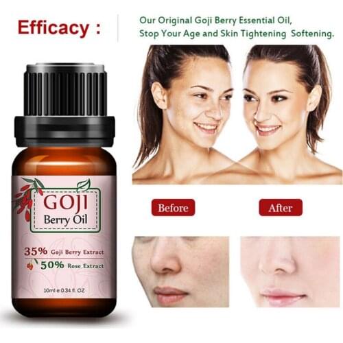 Hyaluronic Acid Goji Berry Essential Oil Anti-wrinkle Anti-aging Whitening Rose Flavor Chinese Wolf Berry Goji Lifting Face Care