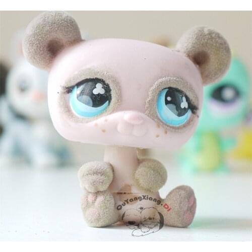 CW029 Pet Shop Animal Flocking beer doll action Figure