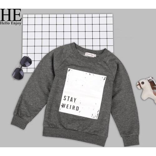HE Hello Enjoy Toddler Boys T Shirt Autumn Long Sleeve Print Letter Tops Baby Kids Clothes Children Clothing Fashion 2020