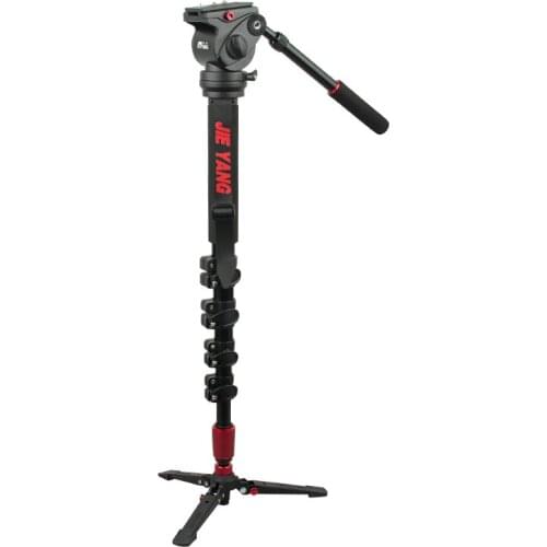 JieYang JY0516 carbon fiber Professional Monopod For Video & Camera / Tripod For Video / Tripods Fluid Head Damping Accessories