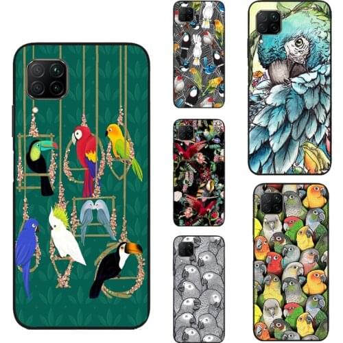 Colorful Parrots For Huawei P40 P30 Lite P20 Pro Nova 5T P Smart 2019 Case For Honor 10 X Lite 8X 9X 10i