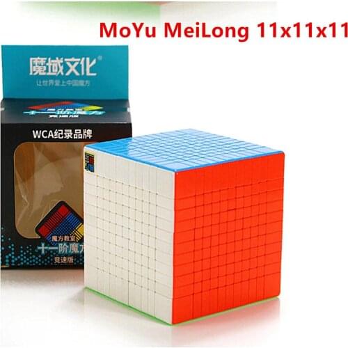 Moyu MoFang JiaoShi Meilong 11x11x11 Magic Cube MFJS MEILONG 11x11 Cube Classroom Education Toys Moyu 11x11 Puzzle Magic cubo