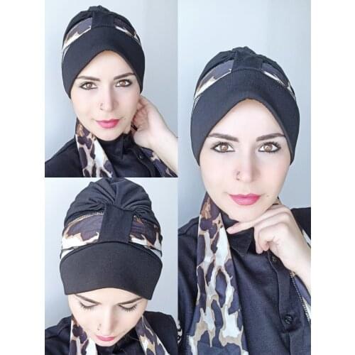 Leopard Horsehair Bone Black