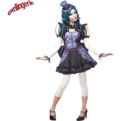 Halloween Masquerade Ghost Bride Bridesmaid Costumes Halloween Clown Game Suit Europe Party Suits Halloween Party Clothing