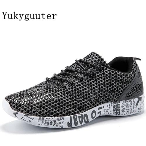 Aqua Shoes Ultra-light Quick-drying Beach Water River Walking Summer Men Mesh Breathable Flotillas Outdoor Hiking Lace Up