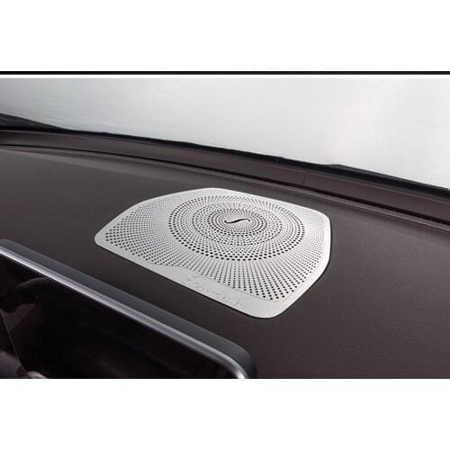 Dashboard Loudspeaker Cover Stickers Trim Accessories LHD For Mercedes Benz W205 GLC C Class C180 C200 Car styling Audio Speaker