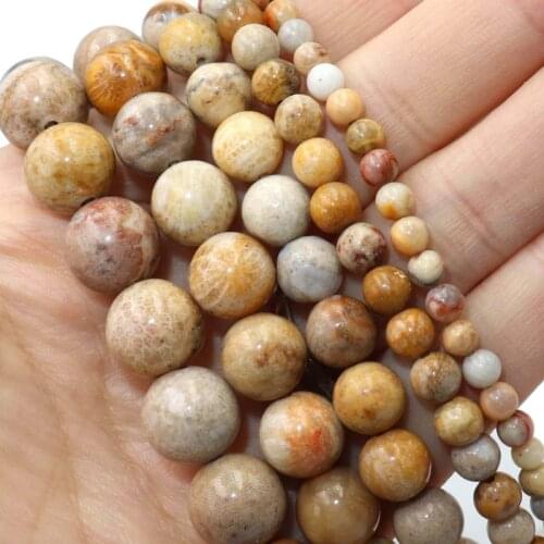 Natural Chrysanthemum Agates Stone Loose Spacer Bead For Jewelry Making Charm DIY Bracelet Necklace Accessories 4 6 8 10mm