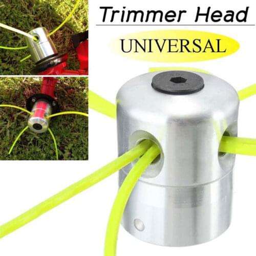 Updated Trimmer Head Playing Straw Outdoor Grass Brushcutter Silver Cylindrical Aluminum Garden Tools Coil Chain
