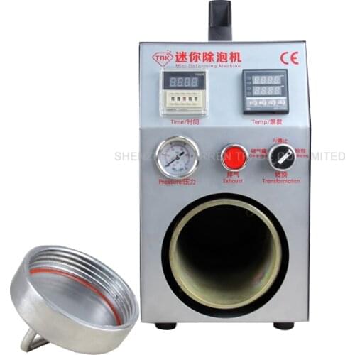 OCA Adhesive Sticker High Pressure LCD Touch Screen Air Bubble Remove Machine for Mobile Refurbish New Mini Defoaming Machine